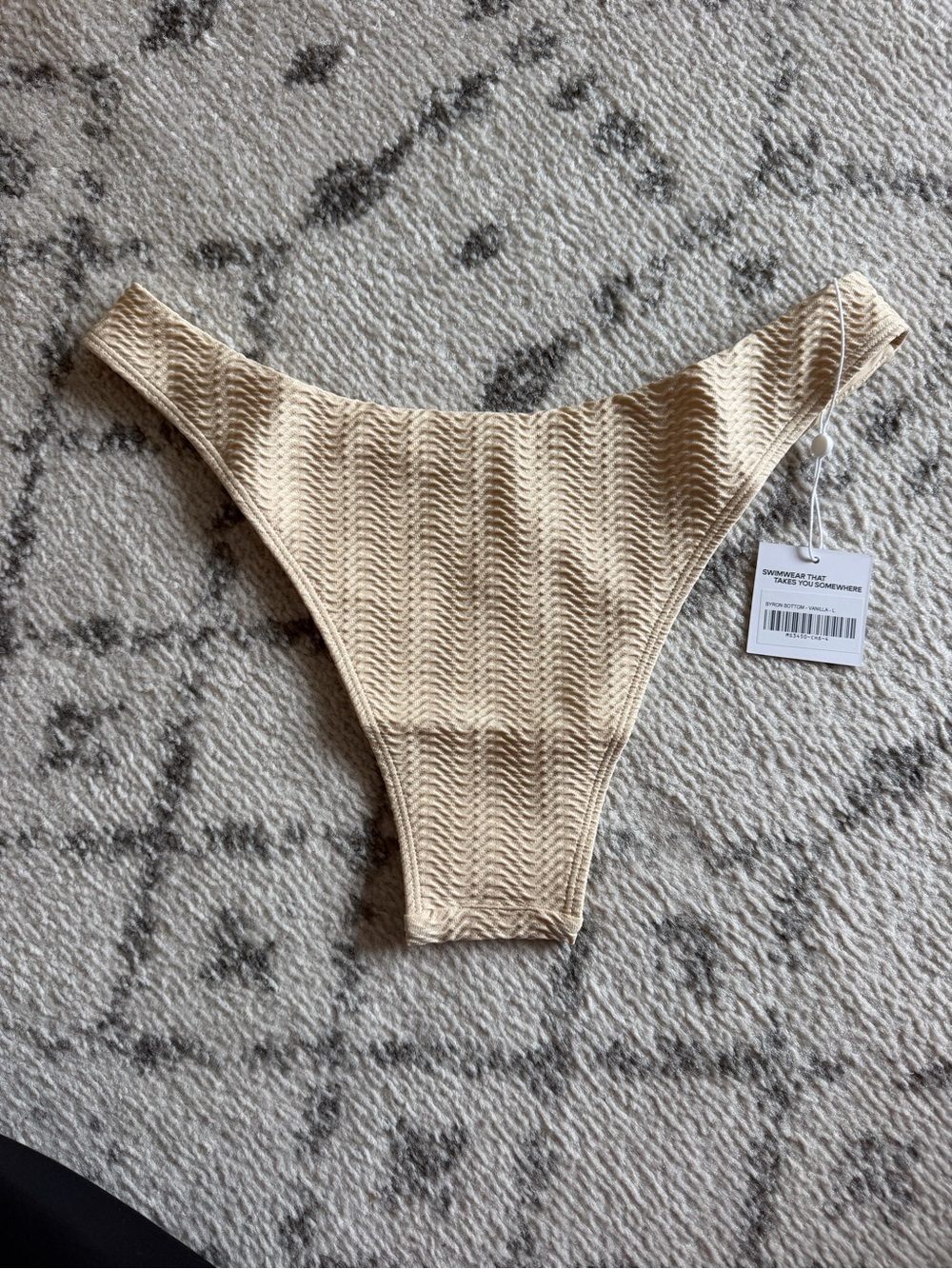 Monday Swimwear vanilla chevron Bryon bikini bottoms